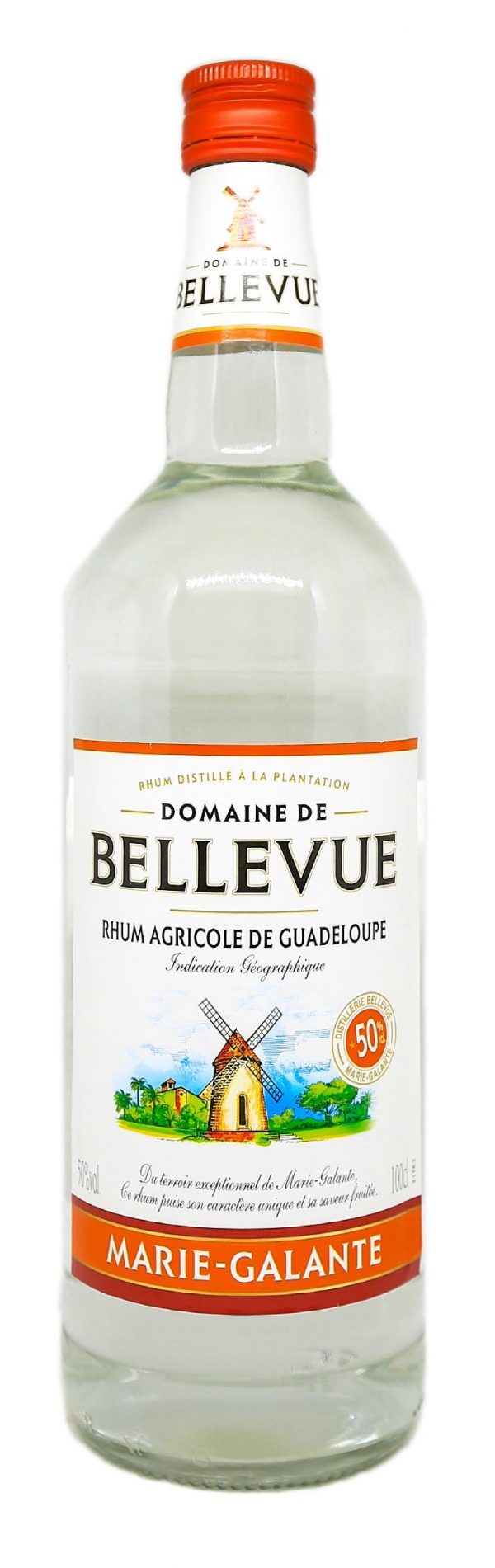 BELLEVUE - RHUM BLANC - 1L - 50°