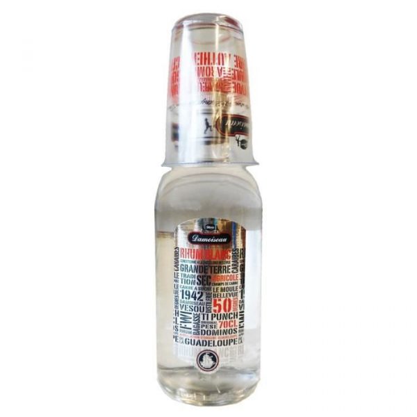 DAMOISEAU - RHUM BLANC - CLUB + VERRE - 70CL - 50°