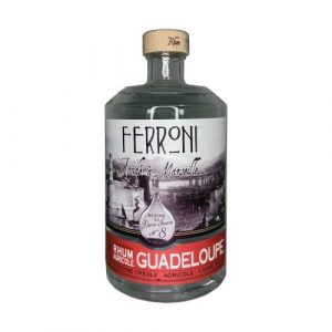 FERRONI - RHUM BLANC - LA DAME JEANNE 8 - GUADELOUPE - 70CL - 57°